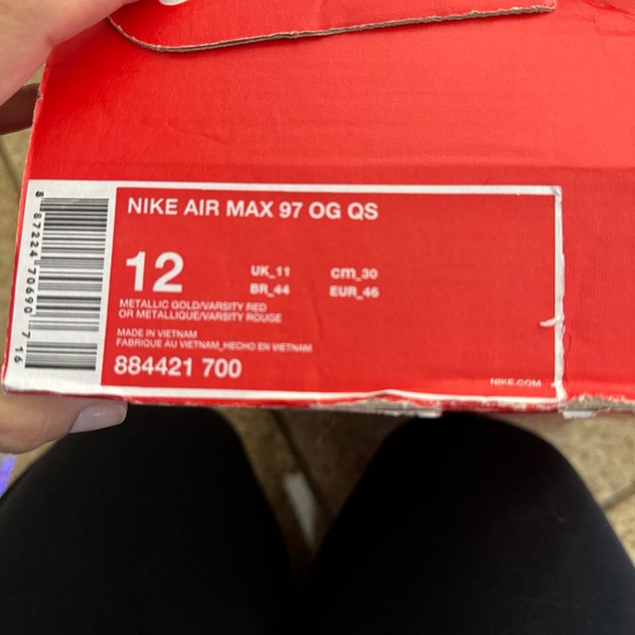Nike Air Max 97 OG in Metallic Gold Men’s Size 12 - Picture 4 of 4